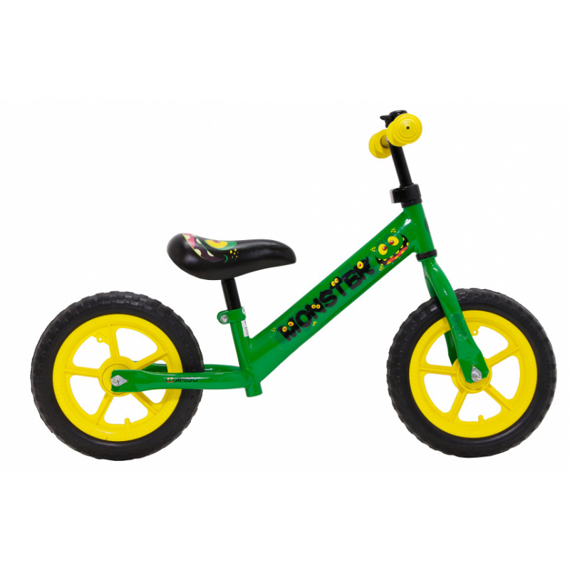 amigo loopfiets monster 12 inch jongens groen 504338 1606231558