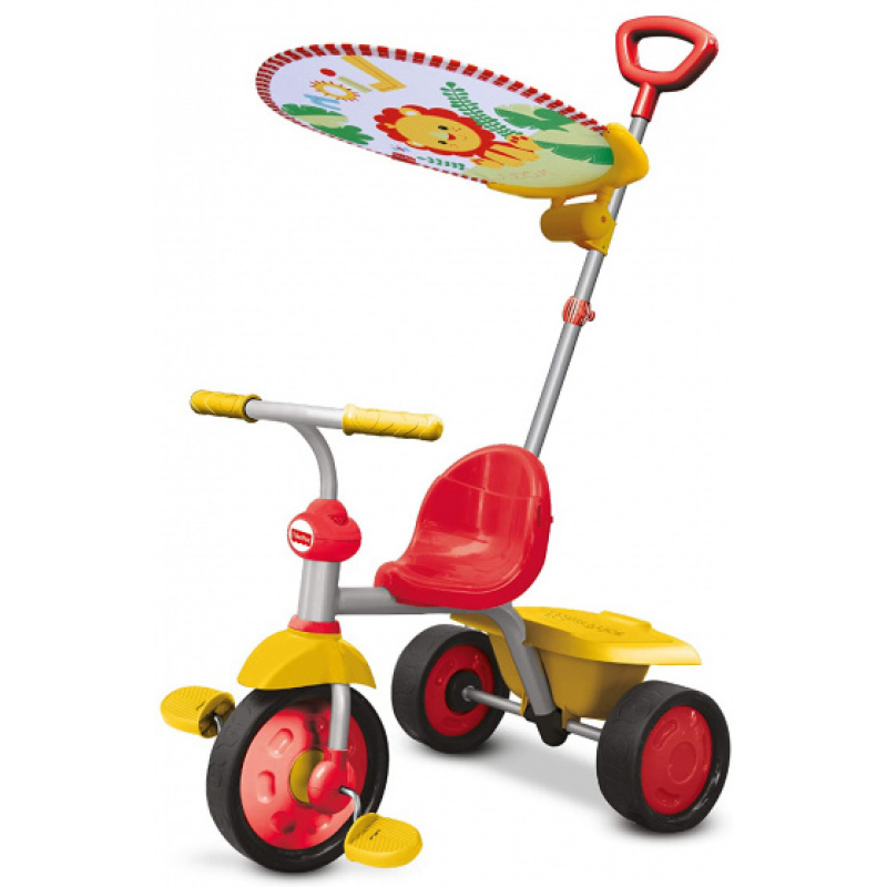 fisher price driewieler glee plus junior grijs geel 454623 1598854908