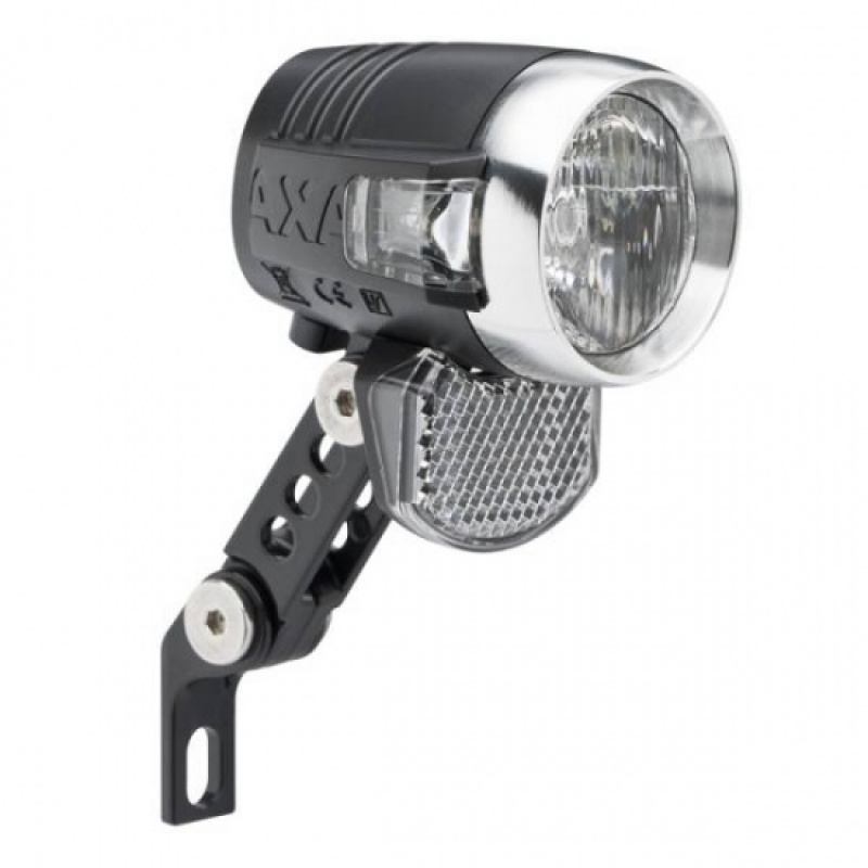 axa blueline koplamp 50 luxe e bike dynamo zwart 108762