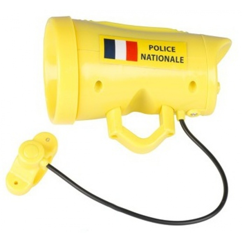 eddy toys fiets sirene franse politie geel 131992