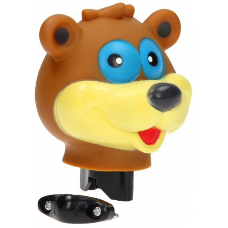 johntoy fietstoeter beer bruin 9 cm 181153