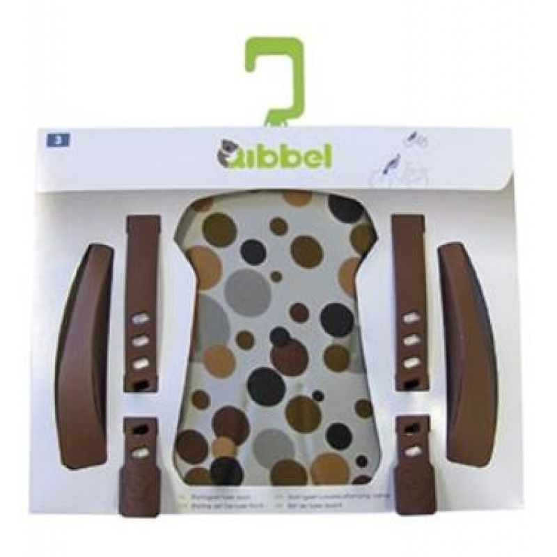 qibbel stylingset luxe voorzitje dots brown 8510