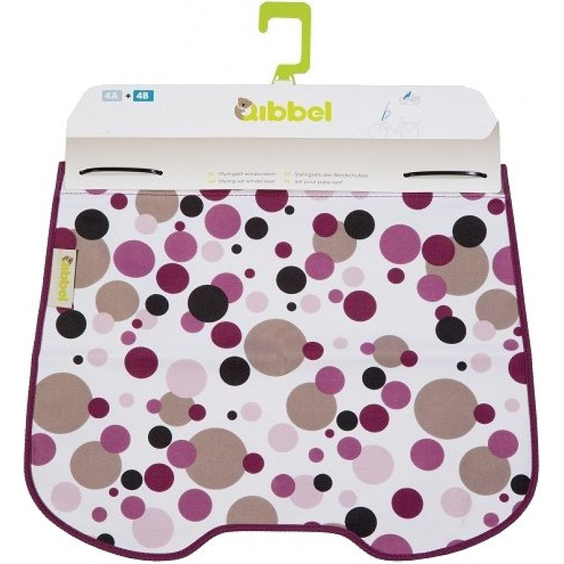 qibbel stylingset voor qibbel windscherm dots paars q714 200499