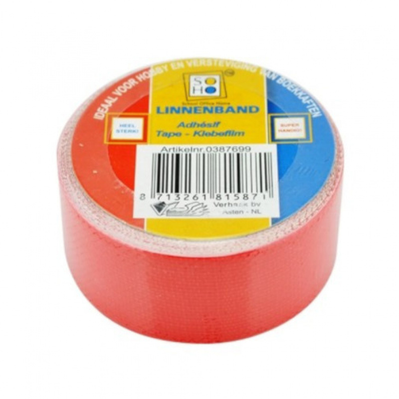 soho tape linnenband 19 mm rood 399259 1589535432