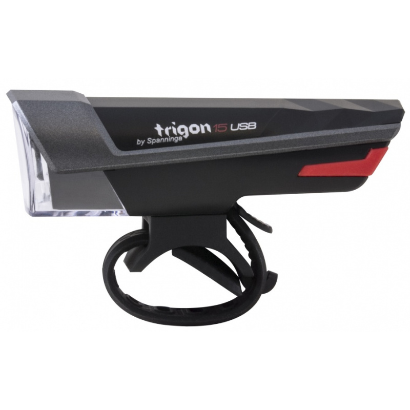 spanninga koplamp trigon 15 zwart 170675