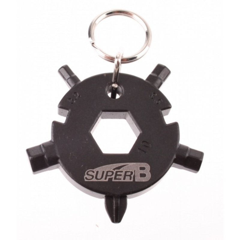 super b mini gereedschap sleutelhanger tb fd08 bk 116324